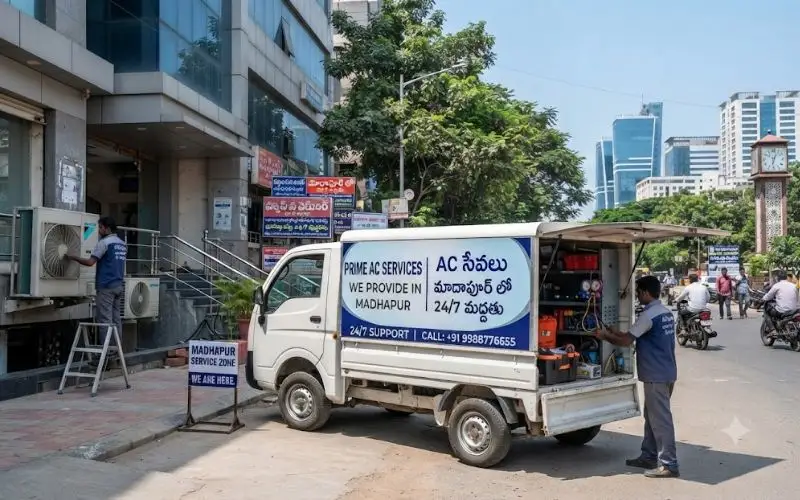 AC service technician in Madhapur, Hyderabad